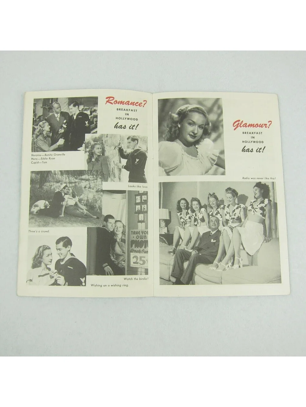 Vintage 1946 Tom Breneman Peeks Magazine Behind Scenes Breakfast in Hollywood